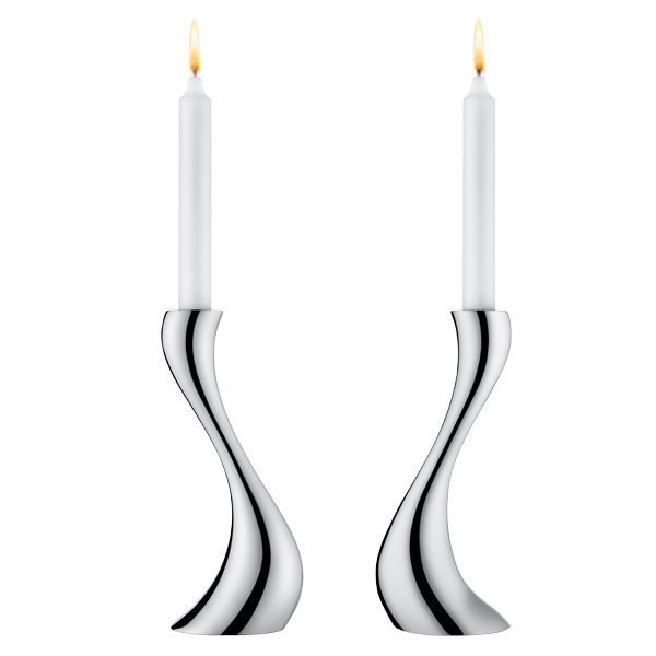 Georg Jensen Cobra Kynttilänjalka 2 Kpl