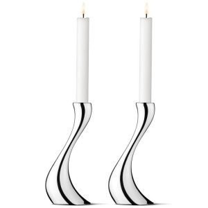 Georg Jensen Cobra Kynttilänjalka Medium 2 Kpl