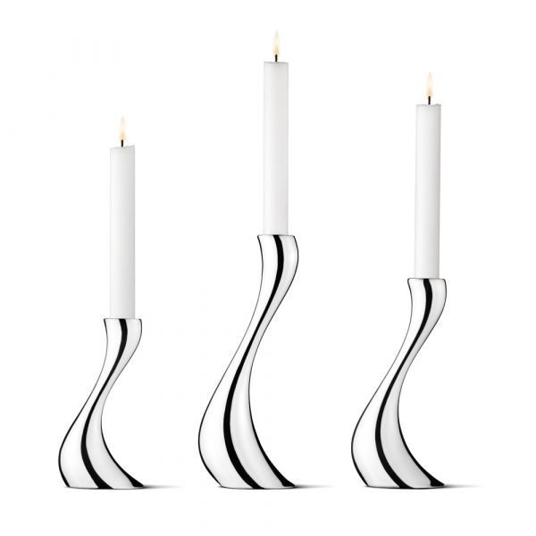 Georg Jensen Cobra Kynttilänjalka Setti 3 Osainen