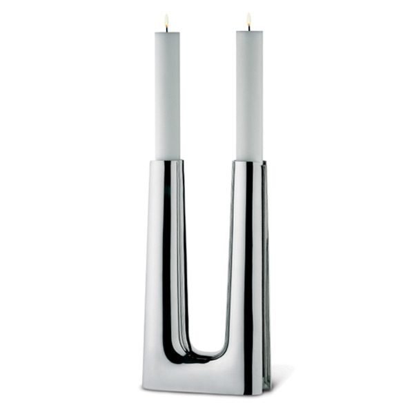 Georg Jensen Copenhagen Kynttilänjalka Large Ruostumaton Teräs