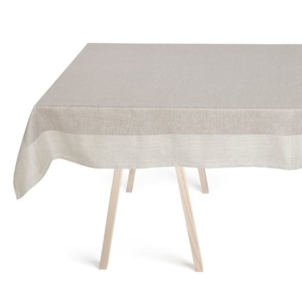 Georg Jensen Damask Linen Pöytäliina Harmaa 140x250 Cm