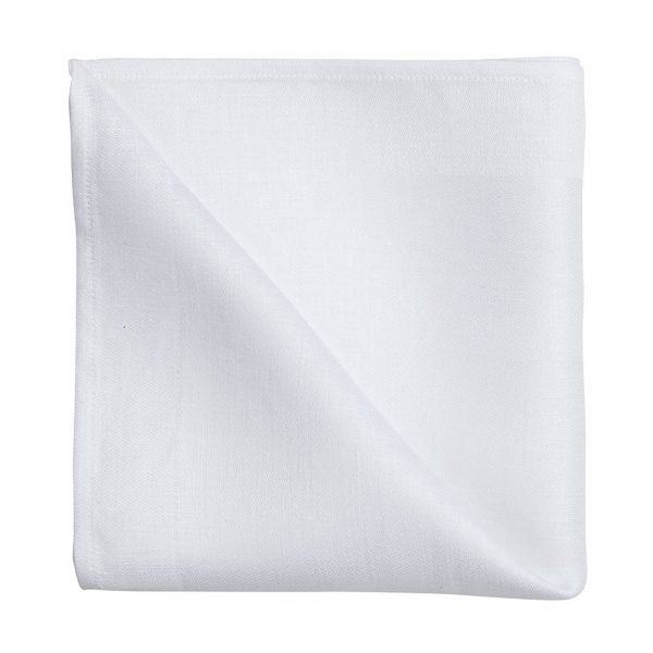 Georg Jensen Damask Servetti Plain Valkoinen 45x45 Cm