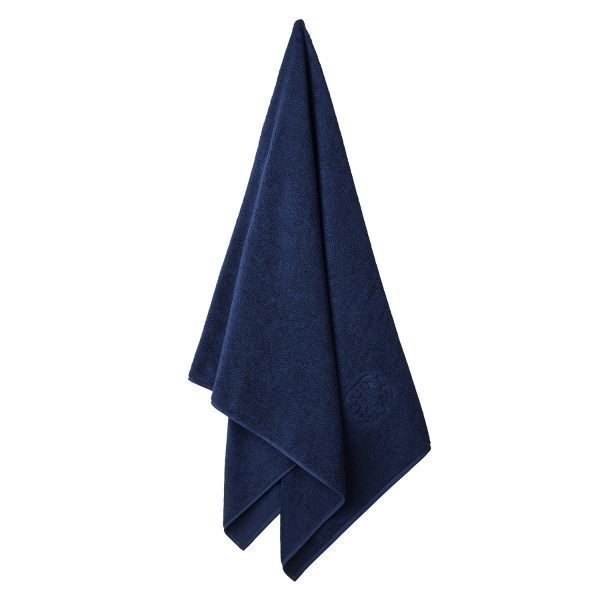 Georg Jensen Damask Terry Pyyheliina Navy Blue 70x140 Cm