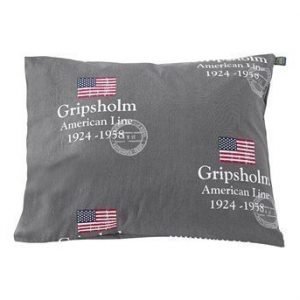 Gripsholm Tyynyliina American Line 2-Pakkaus Harmaa