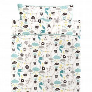 Hemtex Baby Forest Pussilakanasetti Sininen 100x130 Cm