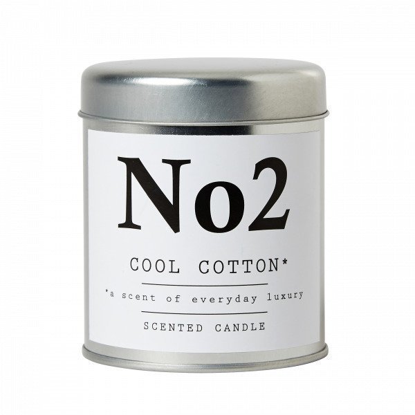 Hemtex Cool Cotton Tuoksukynttilä Valkoinen 7x7 Cm