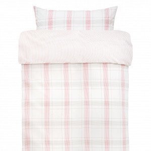 Hemtex Helsingborg Pussilakanasetti Joulunpunainen 150x210 Cm