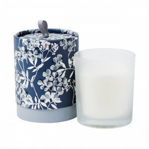 Hemtex Kimiko Scented Candle In Round Box Tuoksukynttilä Antiikinsininen 8x8 Cm