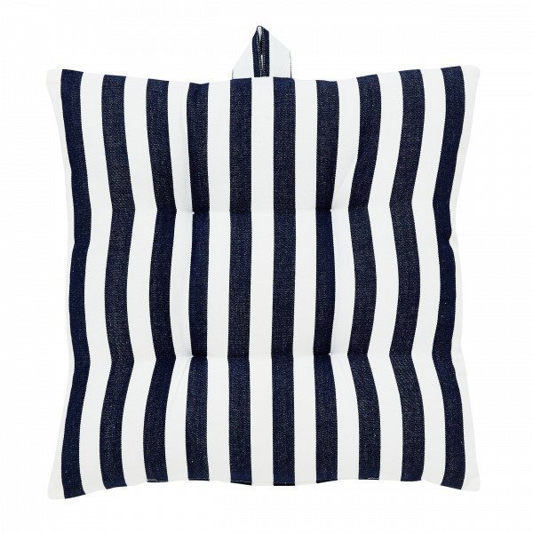 Hemtex Lea Stripe Istuintyyny Mariininsininen 40x40 Cm