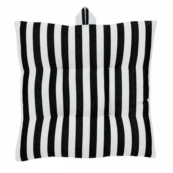 Hemtex Lea Stripe Istuintyyny Musta 40x40 Cm