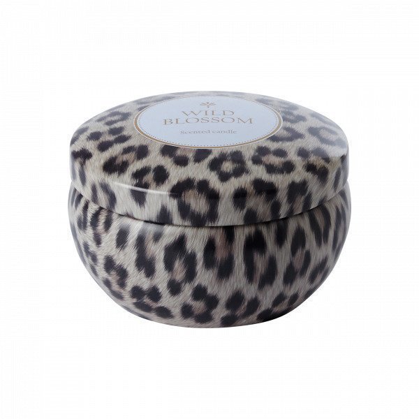 Hemtex Leopold Scented Candle In Metal Box Tuoksukynttilä Pastellinkeltainen 9.5x9.5 Cm