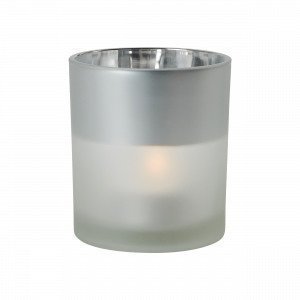 Hemtex Mira Tealight Cup Kynttilälyhty Hopea 8x8 Cm