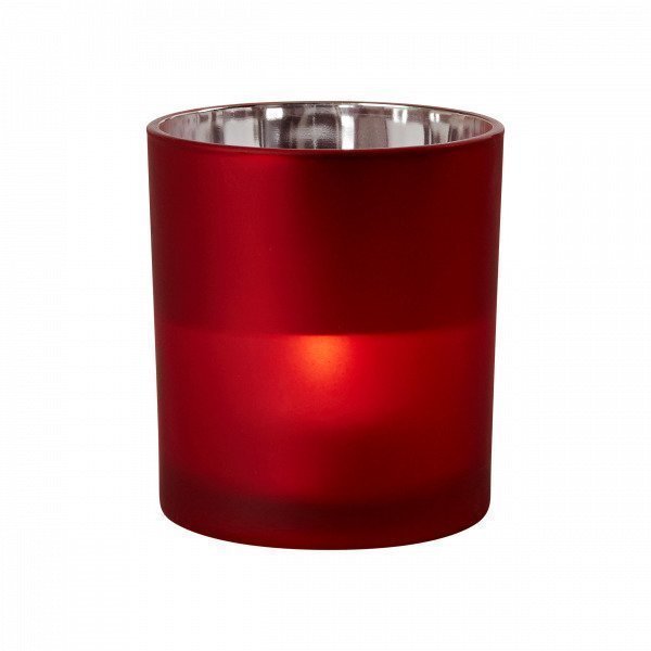 Hemtex Mira Tealight Cup Kynttilälyhty Joulunpunainen 8x8 Cm