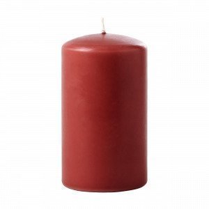 Hemtex Pillar Candle Coloured Pöytäkynttilä Englanninpunainen 6.5x6.5 Cm