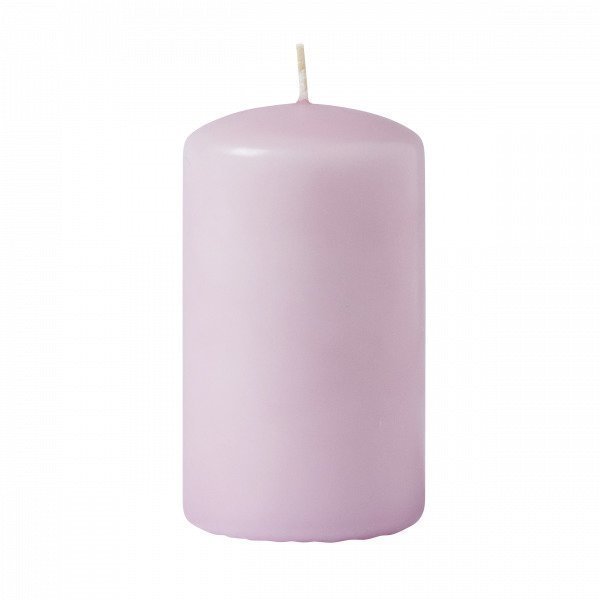 Hemtex Pillar Candle Coloured Pöytäkynttilä Vaaleanroosa 6.5x6.5 Cm