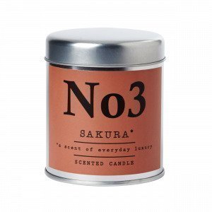 Hemtex Sakura Scented Candle In Box Tuoksukynttilä Englanninpunainen 7x7 Cm
