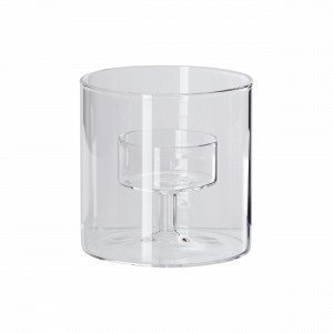 Hemtex Simply Tube Tealight Cup Kynttilälyhty Lasinkirkas 8x8 Cm