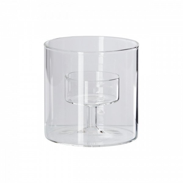 Hemtex Simply Tube Tealight Cup Kynttilälyhty Lasinkirkas 8x8 Cm