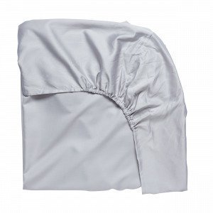 Hemtex Soft Satin Fitted Sheet Muotoonommeltu Lakana Vaaleanharmaa 90x200 Cm