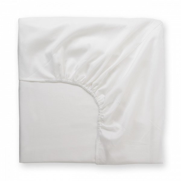 Hemtex Soft Satin Fitted Sheet Muotoonommeltu Lakana Valkoinen 105x200 Cm