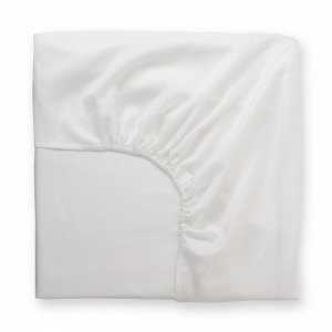 Hemtex Soft Satin Fitted Sheet Muotoonommeltu Lakana Valkoinen 120x200 Cm