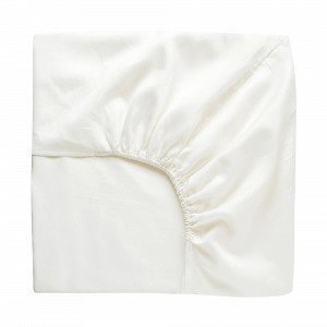 Hemtex Soft Satin Fitted Sheet Muotoonommeltu Lakana Valkoinen 180x210 Cm