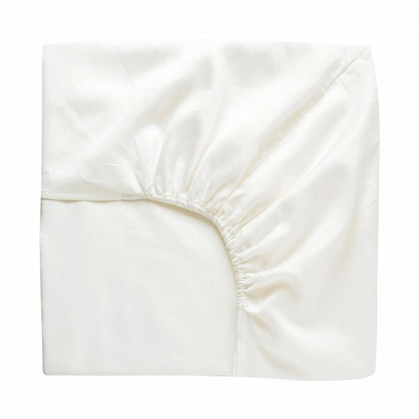 Hemtex Soft Satin Fitted Sheet Muotoonommeltu Lakana Valkoinen 180x210 Cm