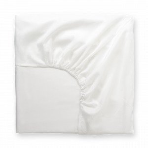 Hemtex Soft Satin Fitted Sheet Muotoonommeltu Lakana Valkoinen 90x200 Cm