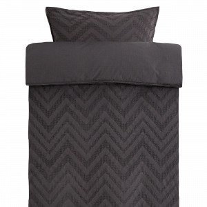 Hemtex Zig Zag Bedset Pussilakanasetti Harmaa 150x210 Cm