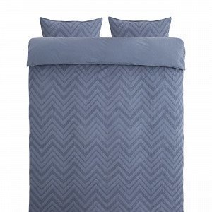 Hemtex Zig Zag Bedset Pussilakanasetti Sininen 230x220 Cm