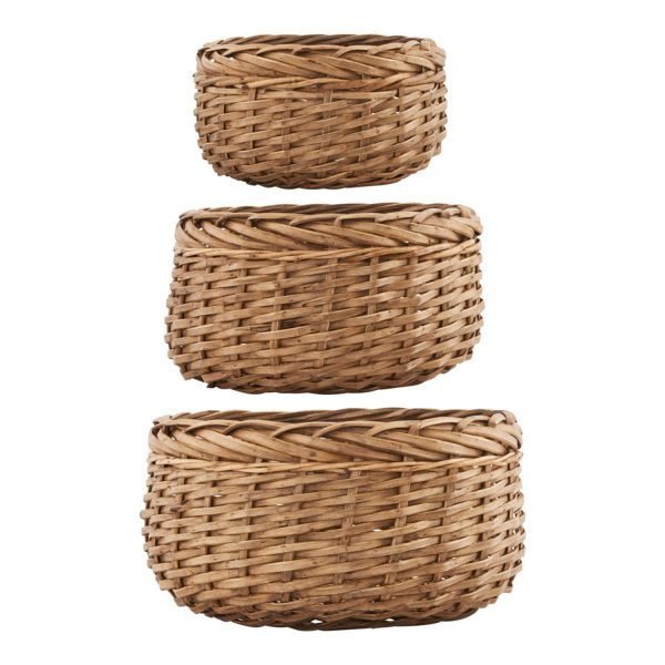 House Doctor Baskets Korit Small 3 Set Luonnonvärinen