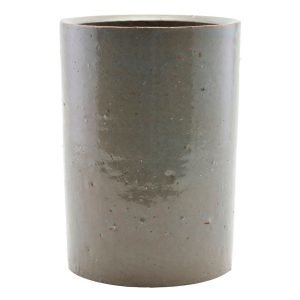 House Doctor Clay Flower Pot Grey / Green 14 Cm