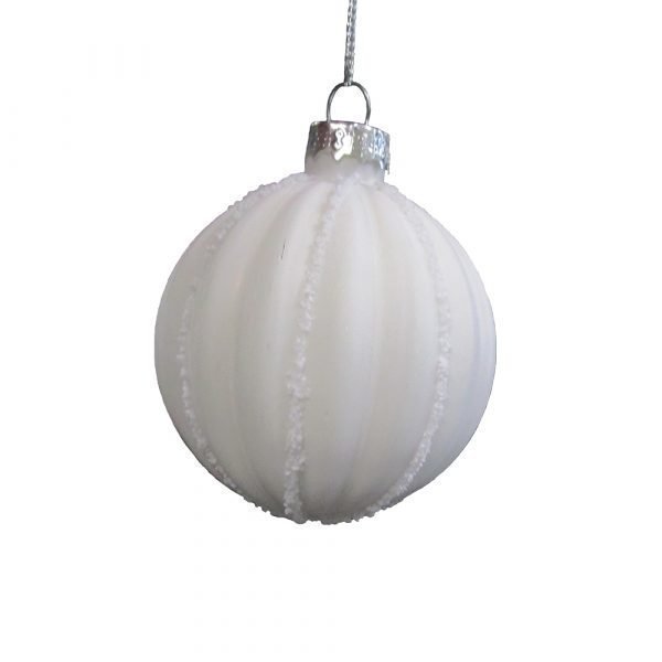 House Doctor Frost Ornament Harmaa / Valkoinen 6 Cm
