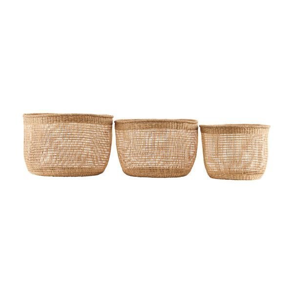 House Doctor Shape Baskets Korit 3 Set L Luonnonvärinen