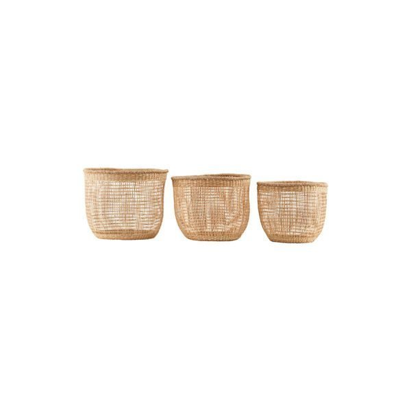 House Doctor Shape Baskets Korit 3 Set S Luonnonvärinen