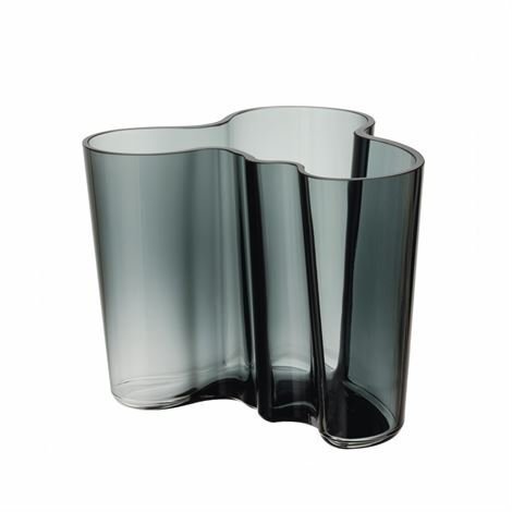 Iittala Alvar Aalto Maljakko Tummanharmaa 120 mm