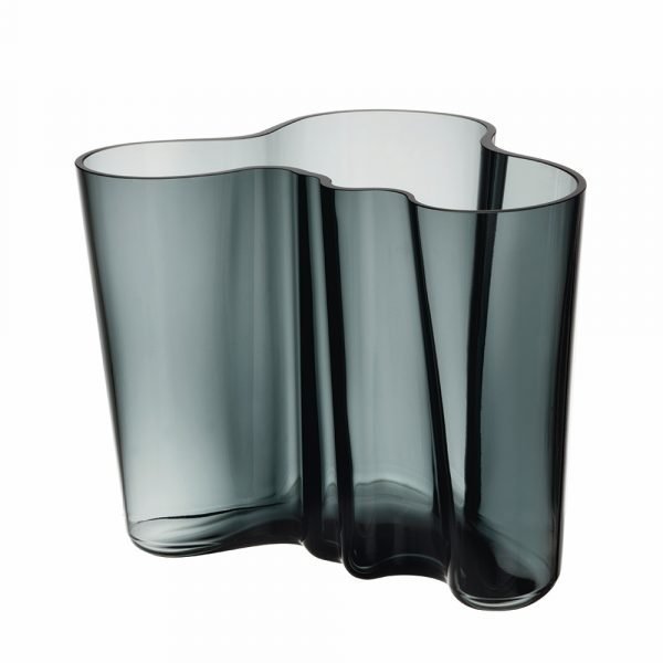 Iittala Alvar Aalto Maljakko Tummanharmaa 160 Mm