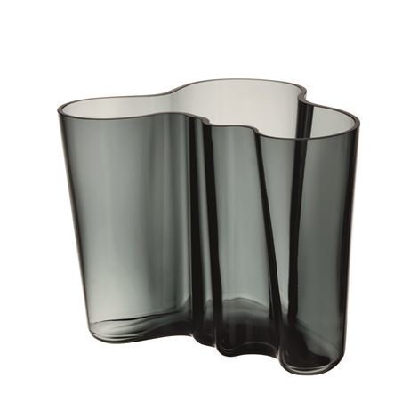 Iittala Alvar Aalto Maljakko Tummanharmaa 160 mm