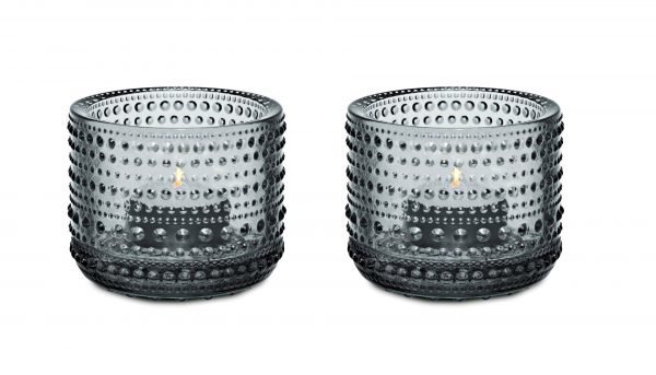 Iittala Kastehelmi Kynttilälyhty Harmaa 64 Mm 2 Kpl