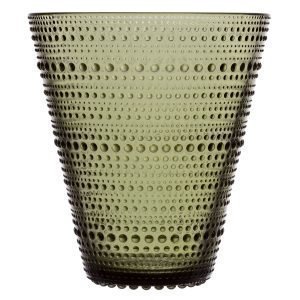 Iittala Kastehelmi Maljakko Sammaleenvihreä 15