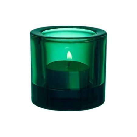Iittala Kivi kynttilälyhty 60 mm smaragdi/lahjapakkaus