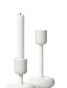 Iittala Nappula Kynttilänjalka 107+183 mm Valkoinen 2-pack