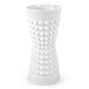 Jonathan Adler Charade Studded Taper Maljakko Valkoinen