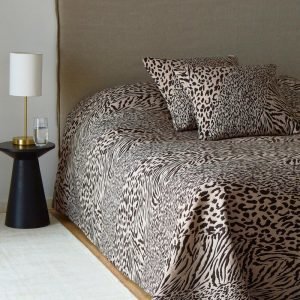 Jotex Leopardo Päiväpeite Parisänkyyn Luonnonvärinen 260x260 Cm