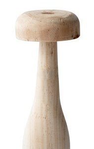 KJ Collection Koriste-esine Sieni Puu Vaalea Luonnollinen 15 cm
