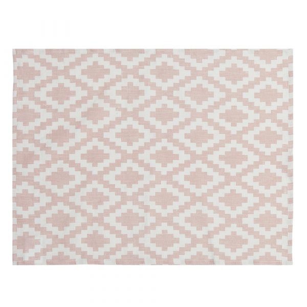 Klippan Yllefabrik Diamonds Pöytätabletti Vaaleanpunainen 37x50 Cm