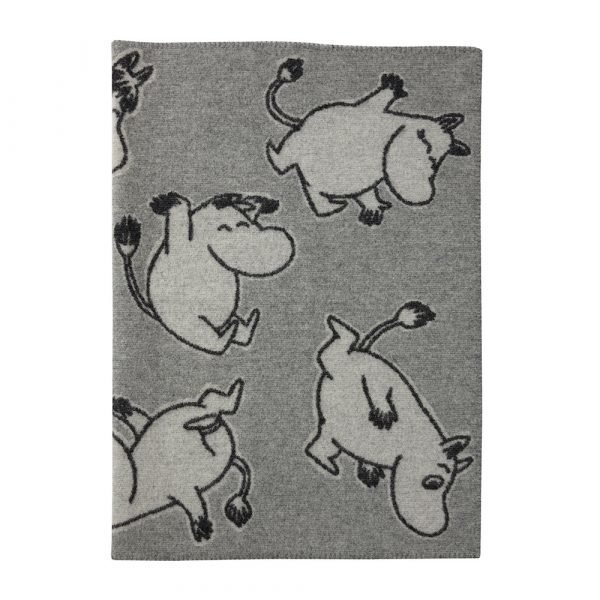 Klippan Yllefabrik Happy Moomin Villaviltti Harmaa 90x130 Cm