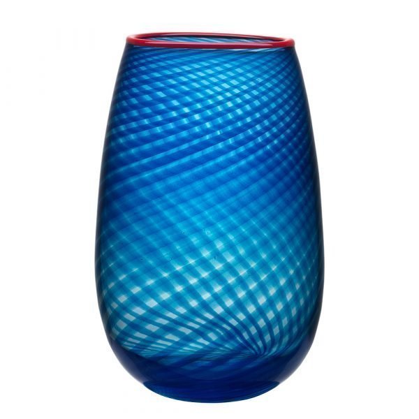 Kosta Boda Red Rim Vase L