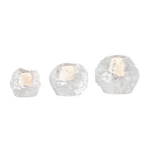 Kosta Boda Snowball Kynttilälyhty Kristalli 3-Pakkaus