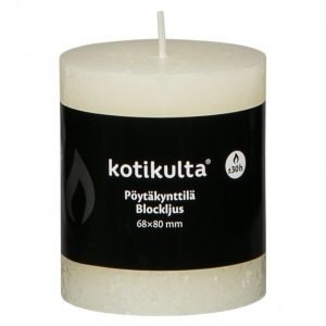 Kotikulta Rustic Pöytäkynttilä Ivory 80x68mm